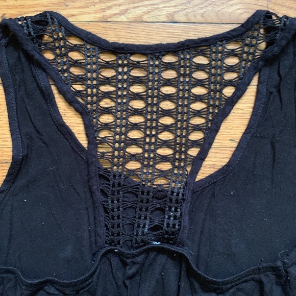 Black Knit Razorback Tank - Picture 4 of 4